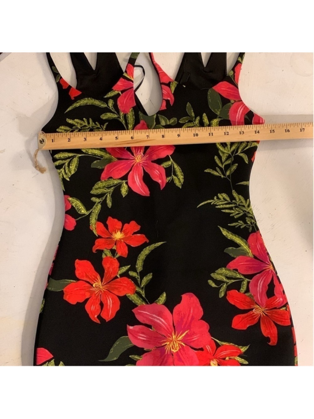 Guess Floral Stretch Mini Dress NWT XS - Picture 9 of 10